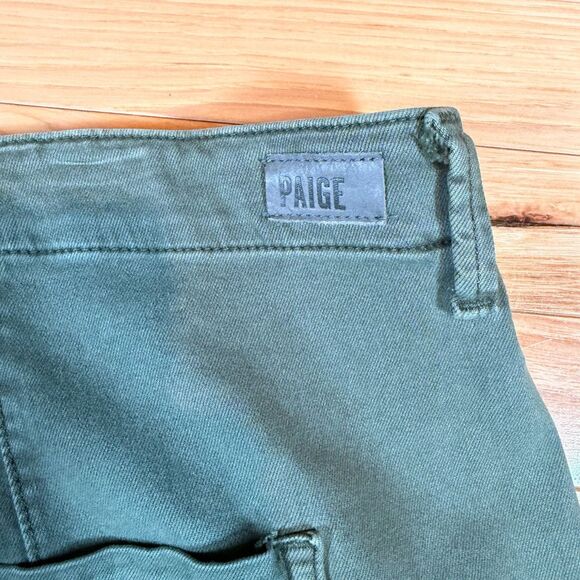 NWT Paige Carly High-Rise Wide-Leg Jeans Ivy Green Women's Size 20W MSRP $225 - Picture 8 of 11